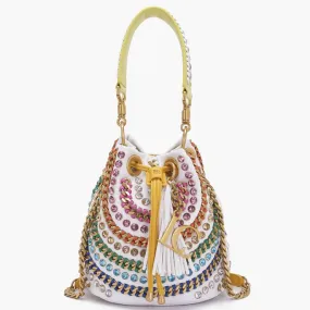 Bolso La Carrie Andromeda Bucket Small Blanco